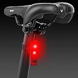VELMIA Fahrrad Rücklicht mit Bremsanzeige, USB Akku-Betrieb und 7h Leuchtdauer I LED Fahrradlicht...