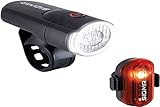 SIGMA SPORT - LED Fahrradlicht mit Batterien Set AURA 30 und CURVE | StVZO zugelassenes Vorderlicht...
