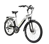 HIGHPHORIA City E-Bike 26 Zoll Tiefeinsteiger (Damen) • Elektrofahrrad für Stadt • Bafang-Motor...