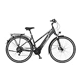 FISCHER Damen - Trekking E-Bike VIATOR 5.0i, Elektrofahrrad, Schiefergrau matt, 28 Zoll, RH 44 cm,...