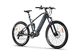 Moma Bikes Elektrische Fahrrad VAE Mountain Bike, E-27.5, Aluminium Shimano 7 V, Ion Lithium 48 V 13...