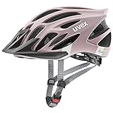 uvex Unisex – Erwachsene, flash Fahrradhelm, dust rosé - white mat, 53-56 cm