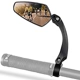CHIMONA Fahrradspiegel HD Echtglas Fahrrad Rückspiegel | 360 Grad drehbar Fahrradspiegel Klappbar...