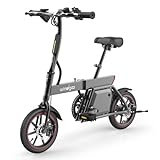 E-Bike, Windgoo B3 12 Zoll Elektrofahrrad Klapprad, Citybike Elektrisches Fahrrad mit 250W Motor 36V...