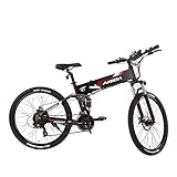 KAISDA E Bike/Klappbar Elektrofahrräder für Damen Herren, 26 Zoll Mountainbike Electric Bike mit...