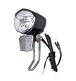 Filmer LED-Scheinwerfer für Anschluss an Dynamos 70 LUX - Fahrrad Lampe vorne STVZO zugelassen -...