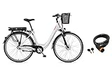 Telefunken E-Bike 28 Zoll Elektrofahrrad Alu mit 7-Gang Shimano Nabenschaltung, Pedelec Citybike mit...
