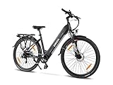 ESKUTE E-Bike Polluno mit 36V 14.5Ah Samsung-Zellen Akku bis zu 100km Lange Range Elektrofahrrad 28...