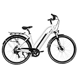 AsVIVA E-Bike CityBike B15_FBA I 28 Zoll Pedelec in Weiß I hochwertiges Elektrofahrrad mit extra...