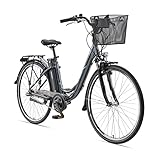 Telefunken E-Bike Damen 28 Zoll Elektrofahrrad - 3-Gang Shimano Nabenschaltung, Pedelec Citybike Alu...