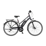 FISCHER Damen - Trekking E-Bike VIATOR 2.0, Elektrofahrrad, Dunkel anthrazit matt, 28 Zoll, RH 44...