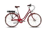 SAXONETTE Classic Plus 2.0 E-Bike 11,6 Ah, 418 Wh (rubinrot glänzend, 50 cm)