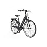 FISCHER E-Bike City CITA 3.1i, Elektrofahrrad, schwarz matt, 28 Zoll, RH 44 cm, Mittelmotor 50 Nm,...