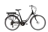 F.lli Schiano Unisex-Adult E-Moon E-Bike, Schwarz, 26 Zoll