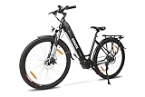 ESKUTE City e-Bike Polluno Pro 28' E-Bike mit Bafang Mittelmotor 250W mit Li-Ion Akku Samsung Cell...