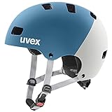 uvex Unisex Jugend, kid 3 cc Fahrradhelm, dark cyan - rhino mat, 51-55 cm
