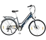 smartEC Trek-26D Trekking | E-Bike | City Elektrofahrrad | 26 Zoll Lithium-Ionen-Akku 36V/13Ah 250W...