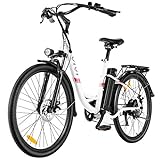 VIVI E-Bike Elektrofahrrad Damen, 26 Zoll Pedelec Citybike Elektrisches Fahrrad Elektrofahrräder...