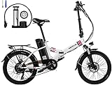 VARUN【2022 Upgrade】 20' E Bike Klappbar für Damen Herren, Faltbares E-Citybike mit...