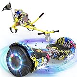 EVERCROSS Hoverboards mit Sitz 6,5' Self Balance Scooter mit Bluetooth LED Hover Board mit Hoverkart...