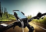 FISCHER Smartphone-Halter mit Musikbox und Powerbank für Fahrrad, Smartphone Halterung, Universal...