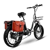 Y20 E-Bike Klapprad 20 Zoll, Upgrade Elektrofahrrad Damen mit 15AH 48V Lithium-Batterie Mit...