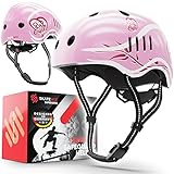 SKATEWIZ Fahrradhelm | Helm Fahrrad, Leichter Skaterhelm, Mountainbike Helm, Größe L in Pink,...