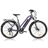 Hyuhome Elektrofahrräder für Erwachsene und Herren, Damen, 27,5 Zoll E-MTB-Fahrräder,...
