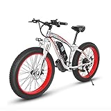 TAOCI 26' Elektrofahrrad für Erwachsene 4.0 Fat Tire E-Bike, E-MTB-Fahrrad, 48V 13Ah Lithium-Akku,...