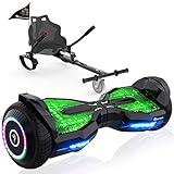 EVERCROSS 6,5 Zoll Hoverboards mit Sitz, App-fähige Bluetooth Hoverboards, Go Kart mit 3...