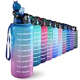 1.5 L Trinkflasche, BPA-freies Tritan-Material 1500 ml Große Sportwasserflasche mit Trinkhalm und...