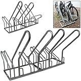 Fahrradständer Reihenparker für 4 Fahrräder Mehrfachständer mit Anlehnbügel Radständer...