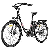 VIVI E-Bike Elektrofahrrad Damen, 26 Zoll Pedelec Citybike Elektrisches Fahrrad Elektrofahrräder...