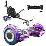 HOVERMAX Hoverboards mit Sitz,6,5 Zoll Hoverboards mit Hoverkart,Hoverboards Go-Kart mit Bluetooth...